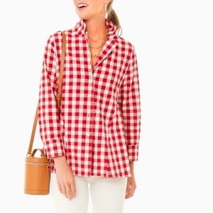 Tuckernuck Pomander Place Scarlett Button Down Apple Red Gingham XL (New)